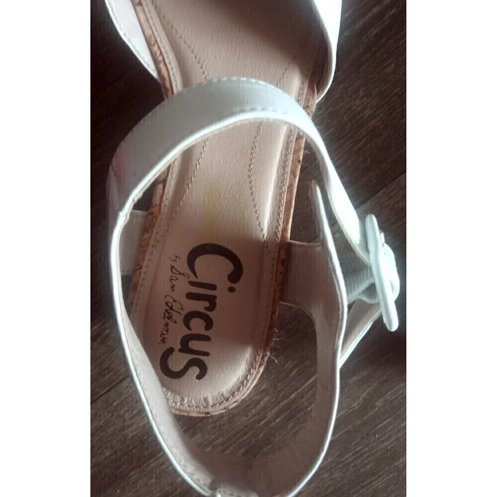 Circus By Sam Edelman Women's  Warren Platform Sandal White/Natural 9.5 EUR 39.5